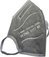 VASANO Maske FFP2 Kind 4-12 Jahre grau, 2 Stück