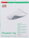 VLIWAKTIV Pansement au charbon actif Ag 10 x 10 cm stérile, 10 pièces