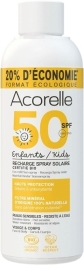 Acorelle Nachfüllflasche Sonnenspray Kinder SPF50, 150 ml: Produktbild