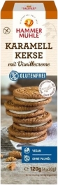 Hammermühle Karamellkekse mit 26% Vanillecreme glutenfrei, 120 g: Produktbild