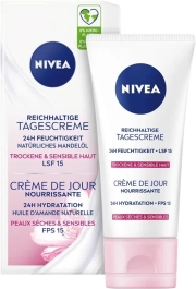 NIVEA Tagespflege reichhaltig LSF15, 50 ml: Produktbild