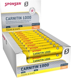 SPONSER Carnitin 1000 Peach Ampulle, 30 x 25 ml: Produktbild