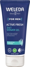 WELEDA For Men gel douche active fresh, 200 ml