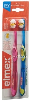 ELMEX Brosse à dents JUNIOR 6-12 ans Duo, 2 pièces