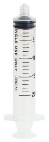 SOL-M Spritze ohne Nadel 20ml Luer Lock, 100 Stück