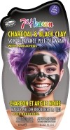 7TH HEAVEN peel-off mask charcoal&black clay, 10 ml