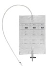 FLEXICARE Urinbeutel 2l 100cm Ablauf Rücklaufventil, 10 Stück