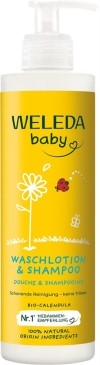 Weleda Baby Waschlotion & Shampoo Calendula, 400 ml