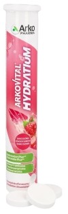 ARKOVITAL Comprimés effervescents Hydratium à la framboise, 24 unités
