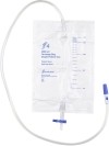 FLEXICARE sac urine 2l 100cm avec écoulement anti reflux non stérile, 10 pièces