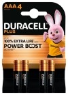DURACELL pile plus Power Boost AAA, 4 pièces