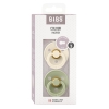 BIBS Colour Latex Round 12-18m ivory sage, 2 pièces