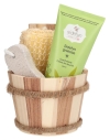 Sidefyn Geschenkset Holzkübel Duschcreme Sidefyn gniesse