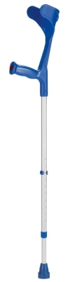 OSSENBERG Krücke alu/blau Hartgriff 140 kg, 1 Paar