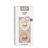 BIBS Colour Latex Round 0-6m ivory blush, 2 pièces