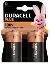 DURACELL pile plus D / LR20, 2 pièces