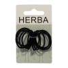 HERBA Haarbinder schwarz 12 Stk., Ø 2.5 cm