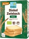 Pural Dinkelzwieback ohne Zucker Demeter, 200g