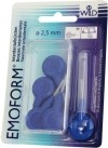 EMOFORM brosse interdentaire 2.5mm bleu fonc 5 pièces
