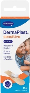 DERMAPLAST SENSITIVE Express strips 19x72mm 15 pièces