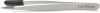 HERBA Pinzette spitz Inox weiss