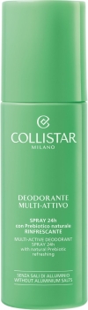 Collistar Déodorant multi-actif en spray 24h sans sels d'aluminium, 100 ml