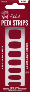 Ardell Nail Addict Strips Pedicure Sangria, 16 pièces