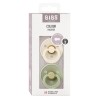 BIBS Colour Latex Round 6-12m ivory sage, 2 pièces