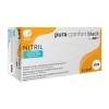 AMPRI Gants en nitrile jetables Pura Comfort M sans latex noir, 100 pièces