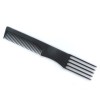 HERBA Carbon Toupier- und Gabelkamm schwarz 19 cm