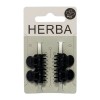HERBA Ecofriendly Pinzettina schwarz 1.6 cm, 4 Stück