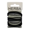 HERBA Haarbinder schwarz 8 Stk., Ø 5 cm
