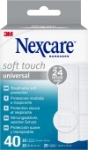 3M NEXCARE Soft Touch universal pansements assortiment 3 tailles, 40 pièces