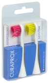 CURAPROX Hydrosonic tête de brosse de rechange sensible rouge-vert 1 paire