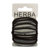 HERBA Haarbinder braun 8 Stk., Ø 5 cm