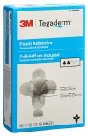 3M TEGADERM FOAM Adhesice Schaumkompresse Mini Kreuz adhesive, 10 Stück