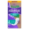 always Slipeinlagen Daily Fresh 100% pflanzenbasierte Fasern Long BigPack, 38 Stück