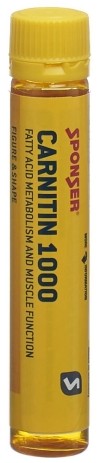 SPONSER L carnitin 1000 mg peach ampoule, 25 ml