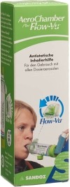 AEROCHAMBER PLUS Flow-Vu ohne Maske, 5+ Jahre, grün