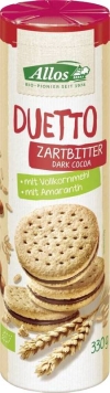 Allos Duetto Doppelkeks Zartbitter, 330 g