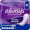 always Discreet incontinence Ultimate jour, 8 pièces