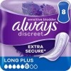 ALWAYS Discreet incontinence Pads+ long plus 8 pce