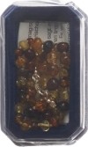 AMBERSTYLE Bernstein multicolor glanz Karabiner, 32cm