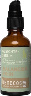 Benecos Sérum visage pré & probiotique Aloe Vera bio et triple hyaluron, 50 ml