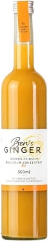 BEN'S GINGER Ingwer-Pfirsichkonzentrat Bio, 500 ml