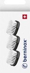 BERNINOX têtes noir medium, 3 pièces
