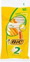 BIC 2 Sensitive rasoir 2-lames 10 pièces