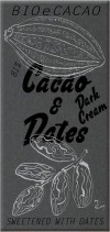 BioeCacao Dattelschokolade Dark Cream 81% Bio, 90 g