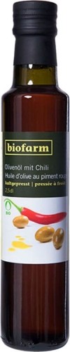 Biofarm Olivenöl mit Chili, 250ml