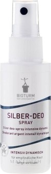 Bioturm Déodorant Argent Spray intensif dynamique, 50ml